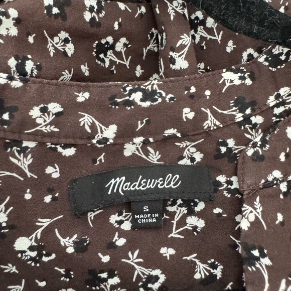 Madewell Brown Floral Blouse - Picture 7 of 8